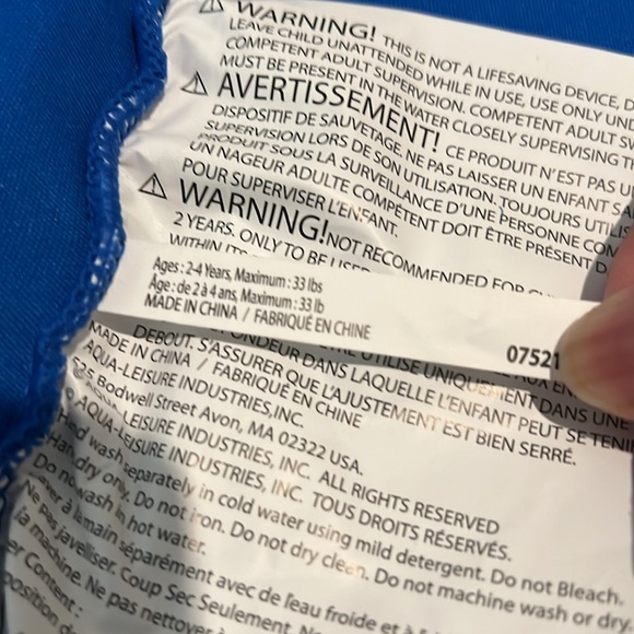 Swim Trainer 2 - Safety Vest - Unused/New - No tags - Picture 11 of 14